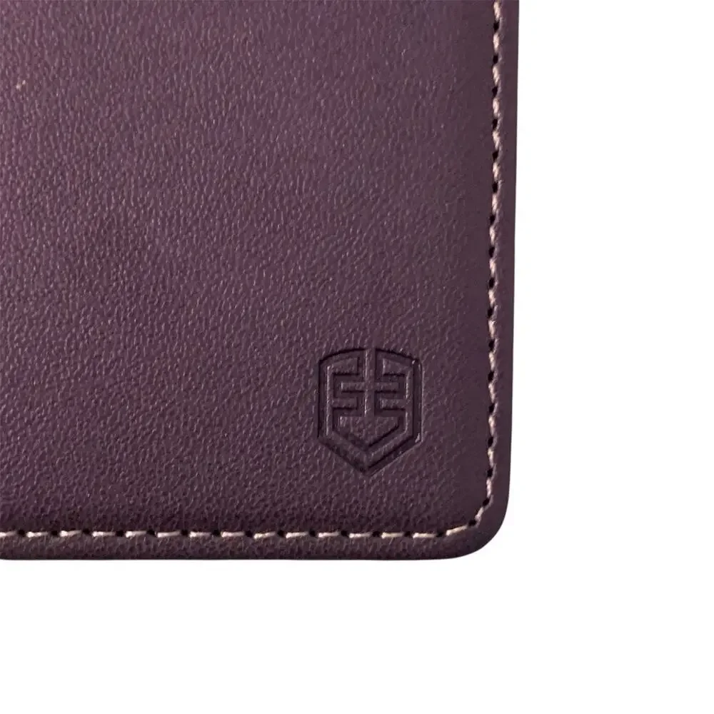FlipPalm Purple PU Leather Wallet Flip Case Folio Card Holder Phone Cover - New